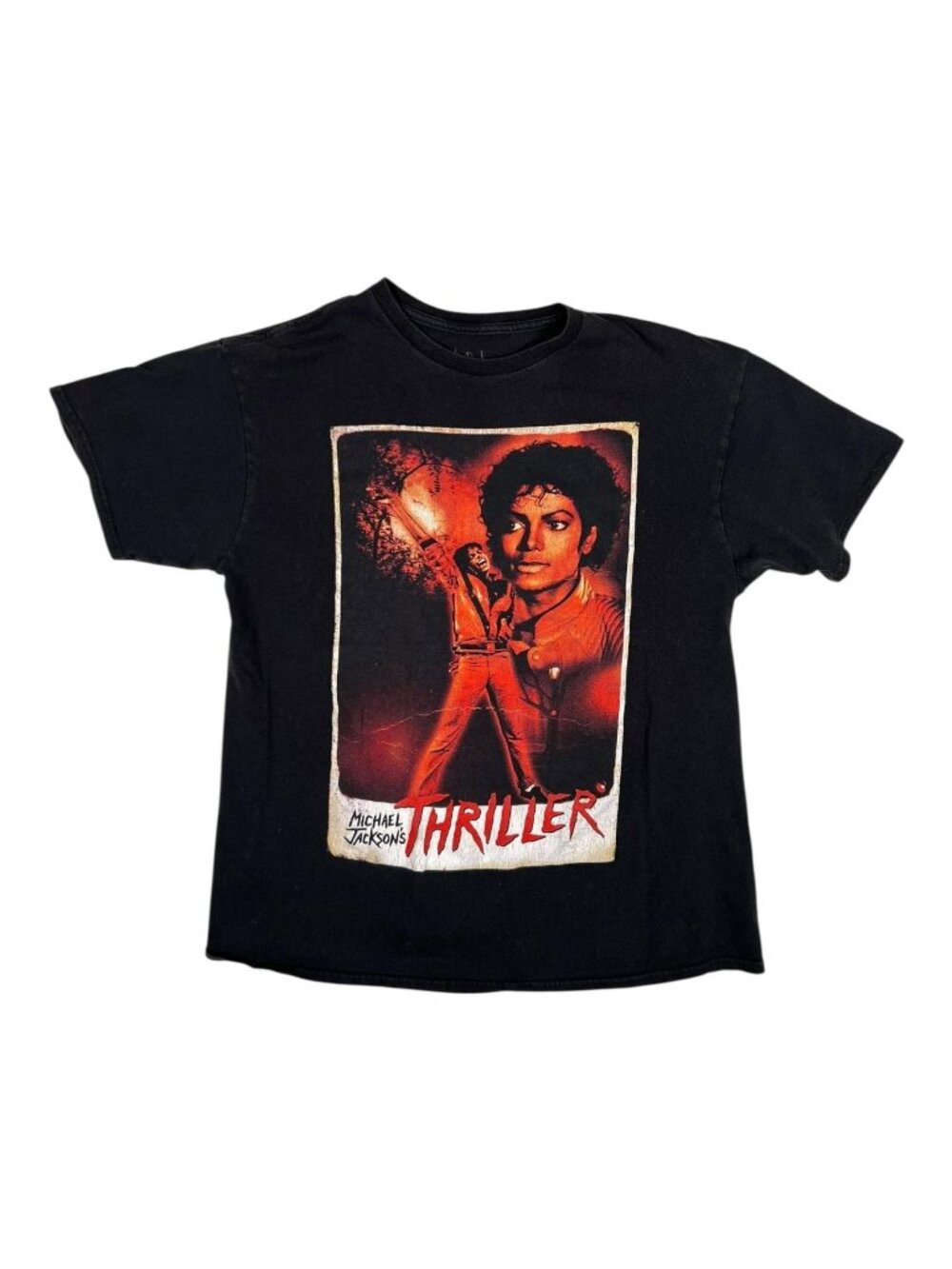 Michael Jackson Thriller T-Shirt Size M/L Black Music Retro Vintage